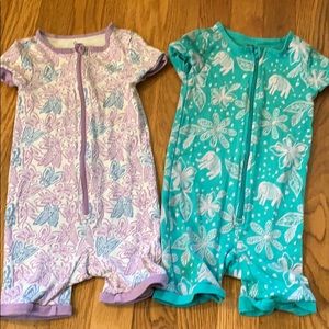 Tea Collection shorty romper pajamas